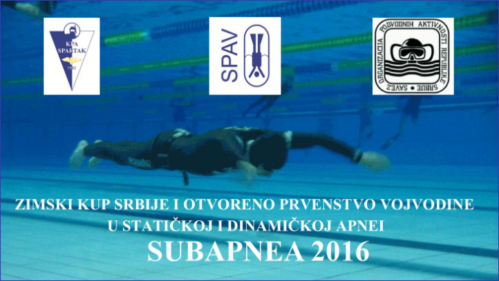 SUBAPNEA 2016 - zimski kup Srbije i otvoreno prvenstvo Vojvodine SUBAPNEA 2016 - zimski kup Srbije i otvoreno prvenstvo Vojvodine